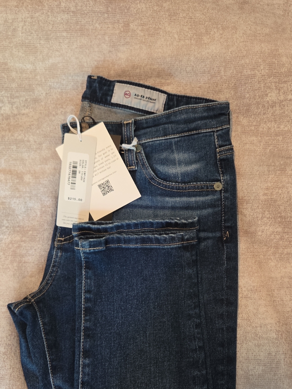 Ag Adriano Goldschmied Dark Blue Skinny Jeans